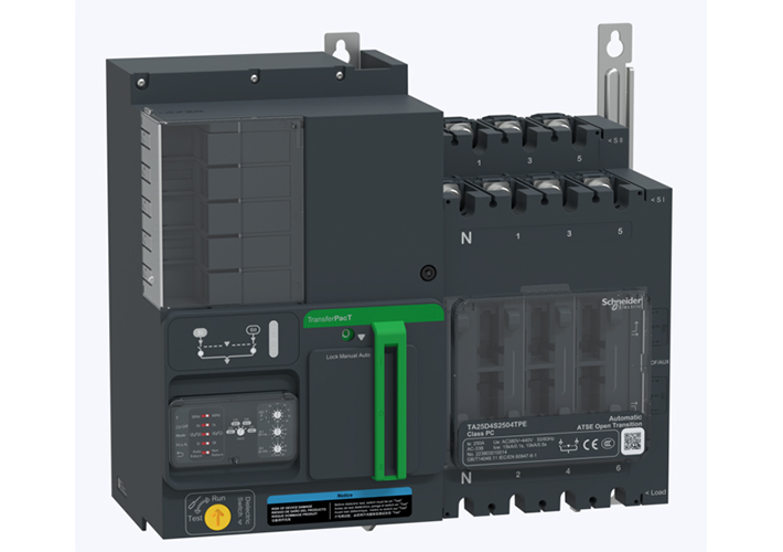 foto La última generación de conmutadores automáticos de redes TransferPacT de Schneider Electric propone un diseño robusto, fiable, modular y escalable, con la máxima velocidad de transferencia del mercado.